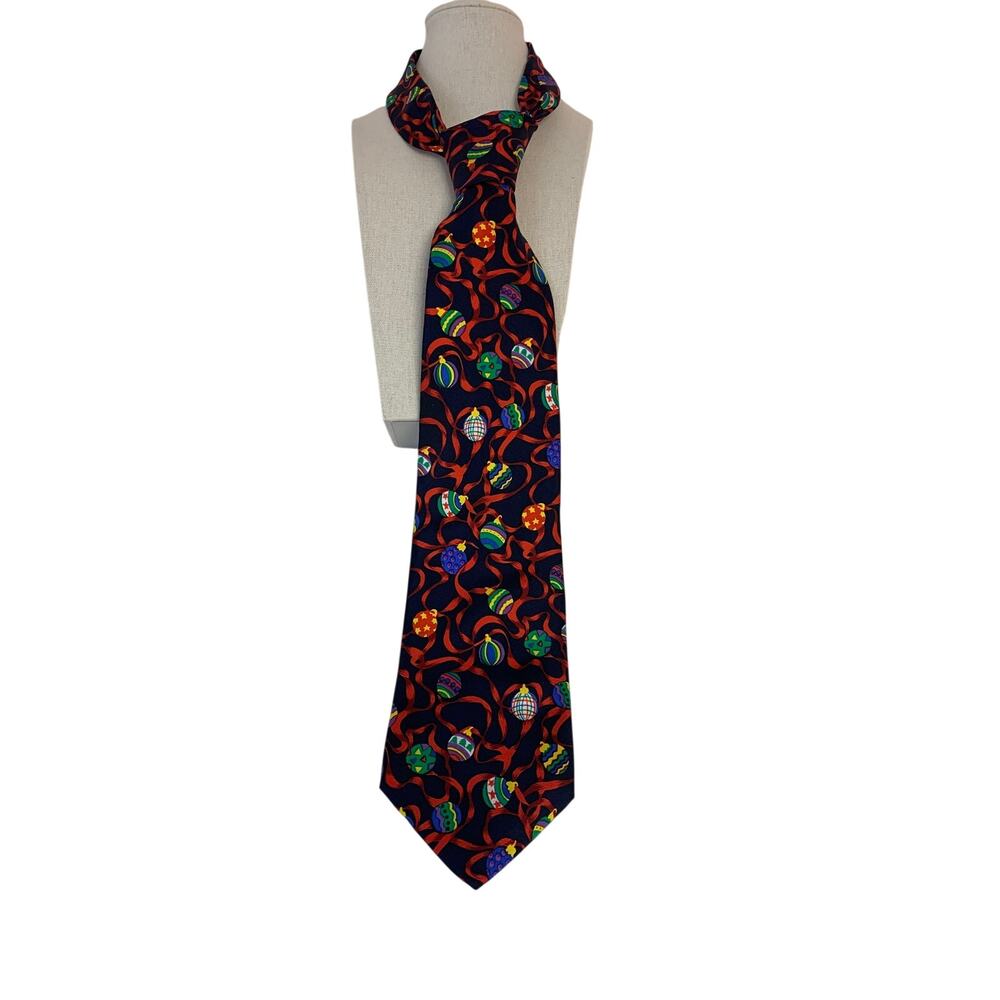Alynn Neckwear Silk Tie Christmas Ornaments Novelty Unique